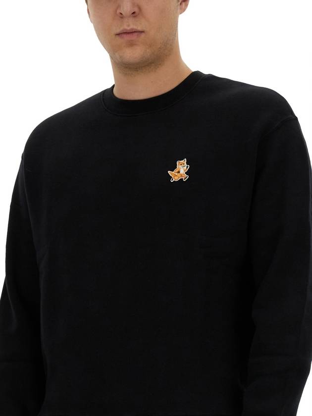 Fox Cotton Sweatshirt Black - MAISON KITSUNE - BALAAN 9