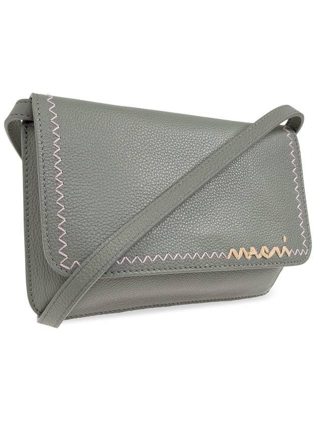 Marni Leather Shoulder Bag, Women's, Grey - MARNI - BALAAN 4