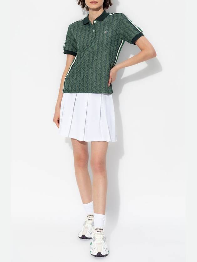 Lacoste Polo With Monogram, Women's, Green - LACOSTE - BALAAN 2