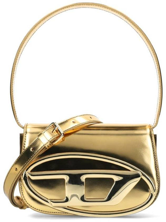 1DR Mirrored Leather Shoulder Bag Gold - DIESEL - BALAAN 2