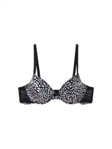 UNDERWEAR Women s Leopard Lace Push up Bra Black 271142 - EMPORIO ARMANI - BALAAN 1