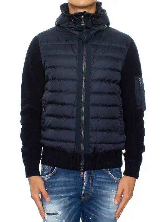 padding mix knit zip up cardigan 9B50800 A9340 777 - MONCLER - BALAAN 10