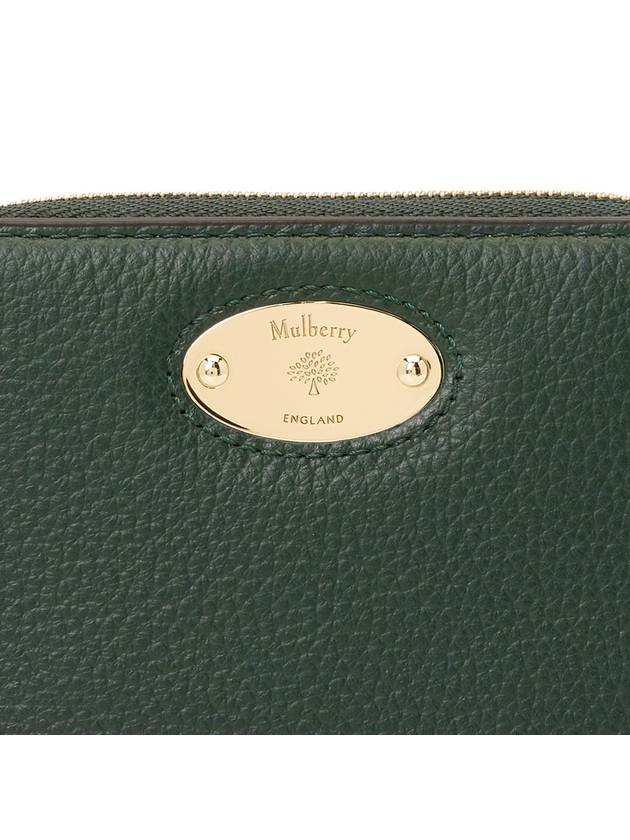 Plaque Zip Around Classic Grain Half Wallet Green - MULBERRY - BALAAN 6