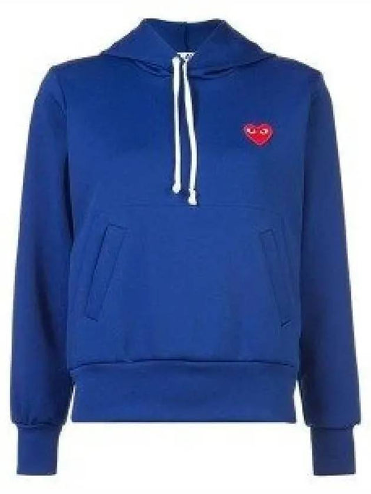 Heart Patch Hooded Sweatshirt P1 T173 2 Blue - COMME DES GARCONS PLAY - BALAAN 2
