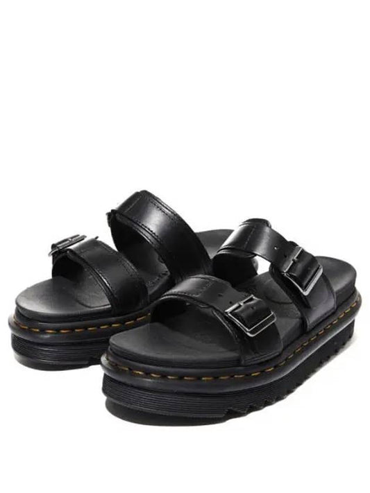 Miles Buckle Brando Leather Sandals Black - DR. MARTENS - BALAAN 2