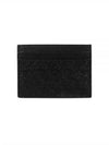 Monogram Pineapple Print Card Wallet Black - SAINT LAURENT - BALAAN 2