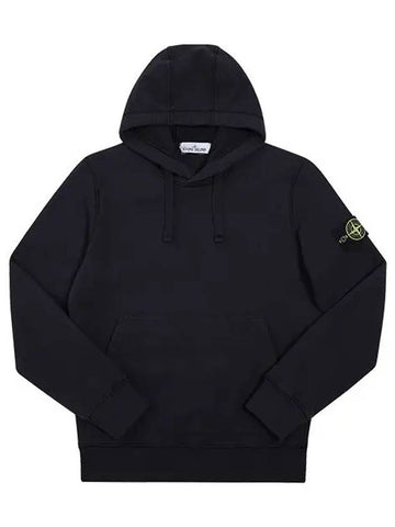 Hoodie 64120 V0020 Wappen Logo Patch Garment Dying Navy Men's Hoodie - STONE ISLAND - BALAAN 1