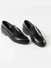 Bag Logo Moccasin Leather Loafer Black - CHANEL - BALAAN 4