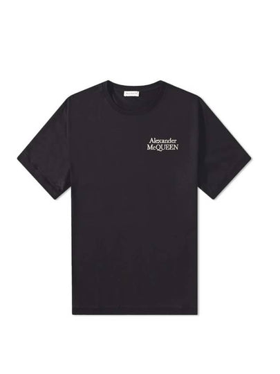 Logo Short Sleeve T-Shirt Black - ALEXANDER MCQUEEN - BALAAN 2