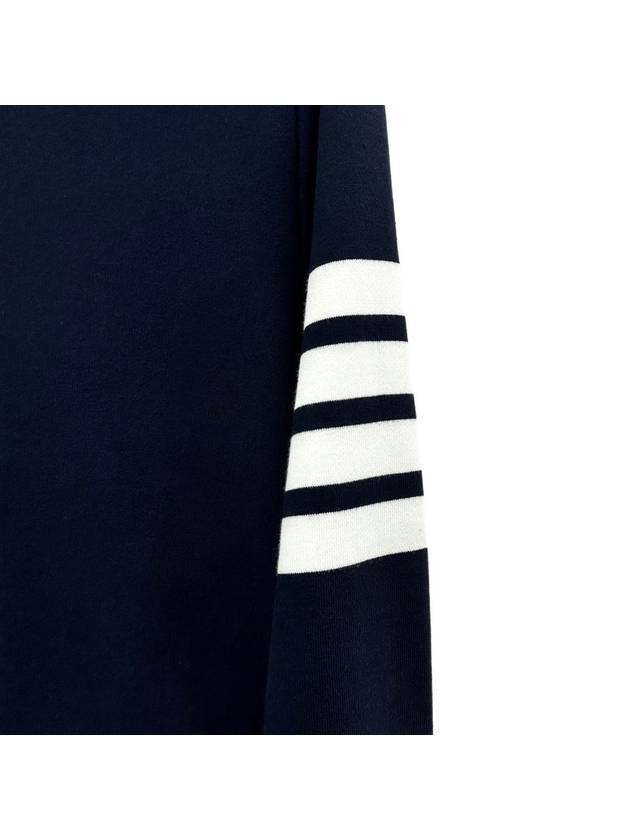 4 Bar Loopback Jersey Sweatshirt Navy - THOM BROWNE - BALAAN 5