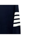 4 Bar Loopback Jersey Sweatshirt Navy - THOM BROWNE - BALAAN 5