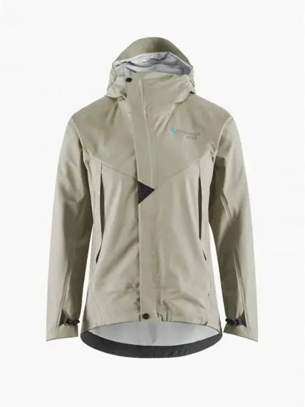 Women's Ashinya Waterproof Zip-Up Hoodie Silver Green - KLATTERMUSEN - BALAAN 2