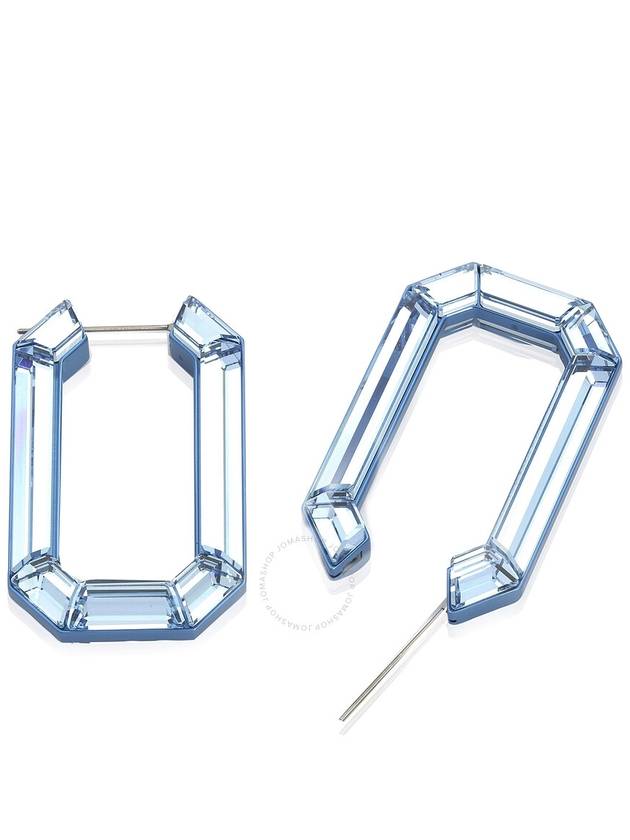 Lucent Hoop Earrings Blue - SWAROVSKI - BALAAN 4