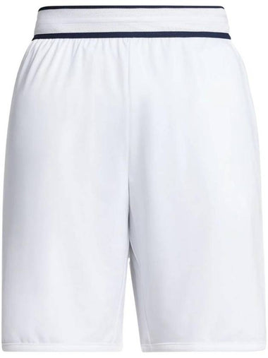 Stripe Embroidered Track Shorts White - LACOSTE - BALAAN 1