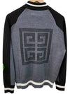 4G logo back point bomber jacket black gray - GIVENCHY - BALAAN 4