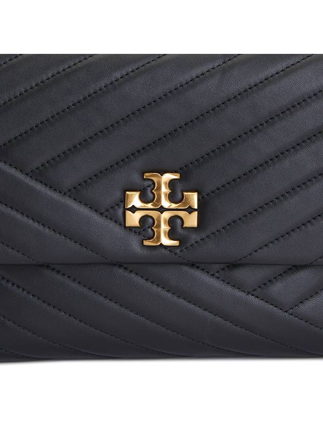 Kira Chevron Convertible Shoulder Bag Black - TORY BURCH - BALAAN 9