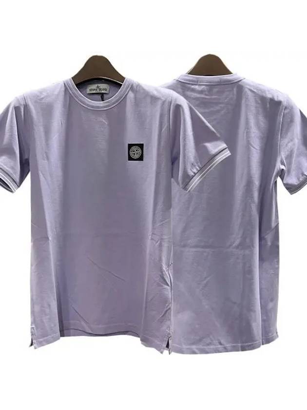 Kids Logo Patch Short Sleeve T Shirt 8 Lilac 781620748 V0088 - STONE ISLAND - BALAAN 2