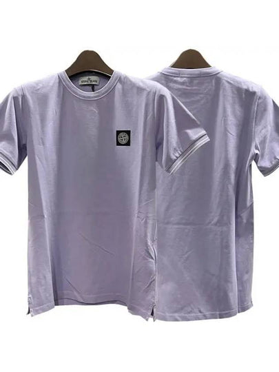 Kids Logo Patch Short Sleeve T Shirt 8 Lilac 781620748 V0088 - STONE ISLAND - BALAAN 2