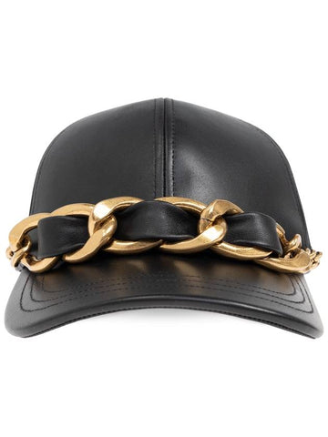 Balmain Leather Cap, Men's, Black - BALMAIN - BALAAN 1