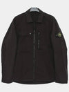 Supima Cotton Twill Stretch-TC Jacket Black - STONE ISLAND - BALAAN 4