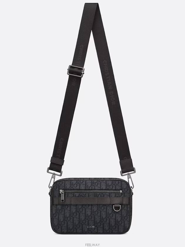 Dior Safari Oblique Strap Cross Bag Black - DIOR - BALAAN 3