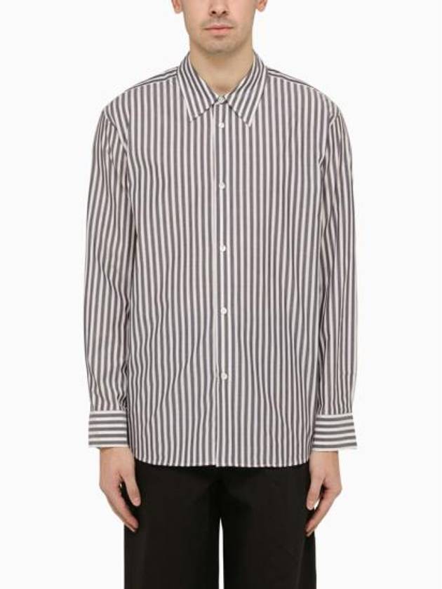 Long Sleeve Shirt 1126 Free NAVY CREAM - STUDIO NICHOLSON - BALAAN 1