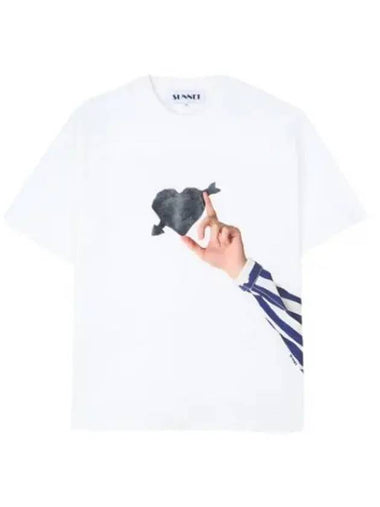 Classic Cuore Di Pietra T Shirt Off White - SUNNEI - BALAAN 1