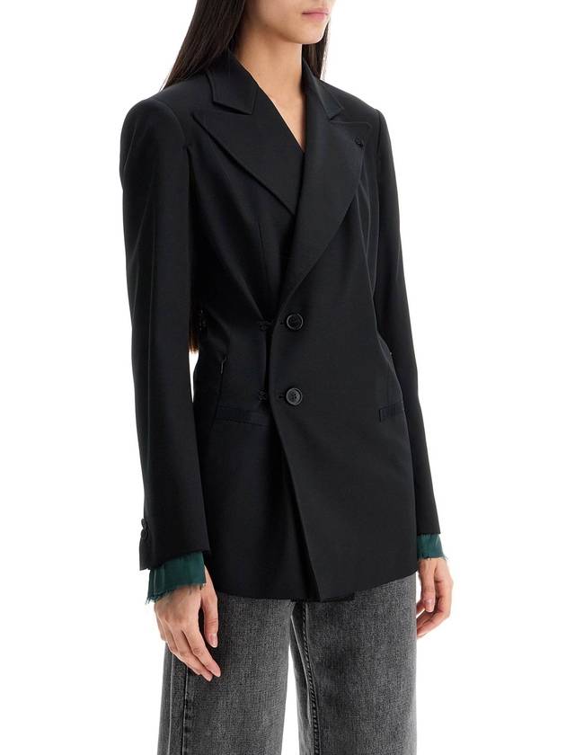 layered twill blazer - MAISON MARGIELA - BALAAN 2