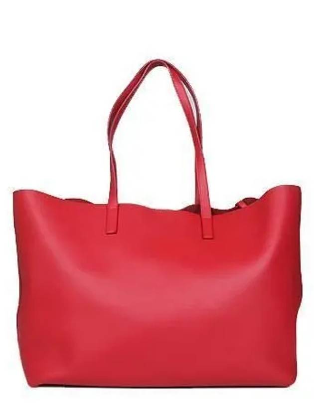 394195 Red color CALF shopper shoulder bag auxiliary pouch - SAINT LAURENT - BALAAN 4