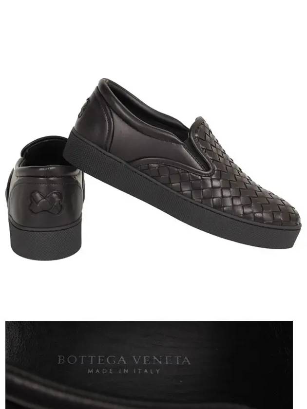 Intrecciato Nappa Dozer Slip-On Black - BOTTEGA VENETA - BALAAN.