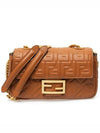 Baguette Medium Nappa Leather Chain Shoulder Bag Brown - FENDI - BALAAN 3