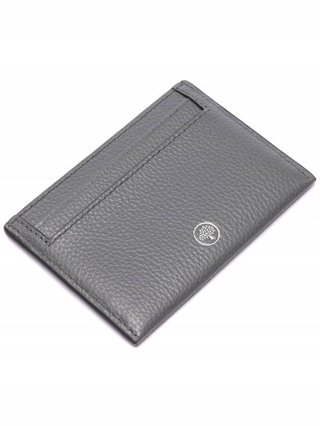 Continental Classic Small Grain Leather Card Wallet Charcoal - MULBERRY - BALAAN 6