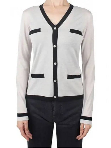 S Women Kenya Virgin Wool Cardigan Ecru 013 1120309 - MAX MARA - BALAAN 1