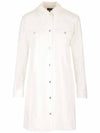 Alpine Denim Short Dress White - A.P.C. - BALAAN 2