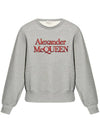 logo print cotton sweatshirt 792210QXAA5 - ALEXANDER MCQUEEN - BALAAN 1