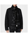 Monogram Wool Scarf Black - LOUIS VUITTON - BALAAN 6