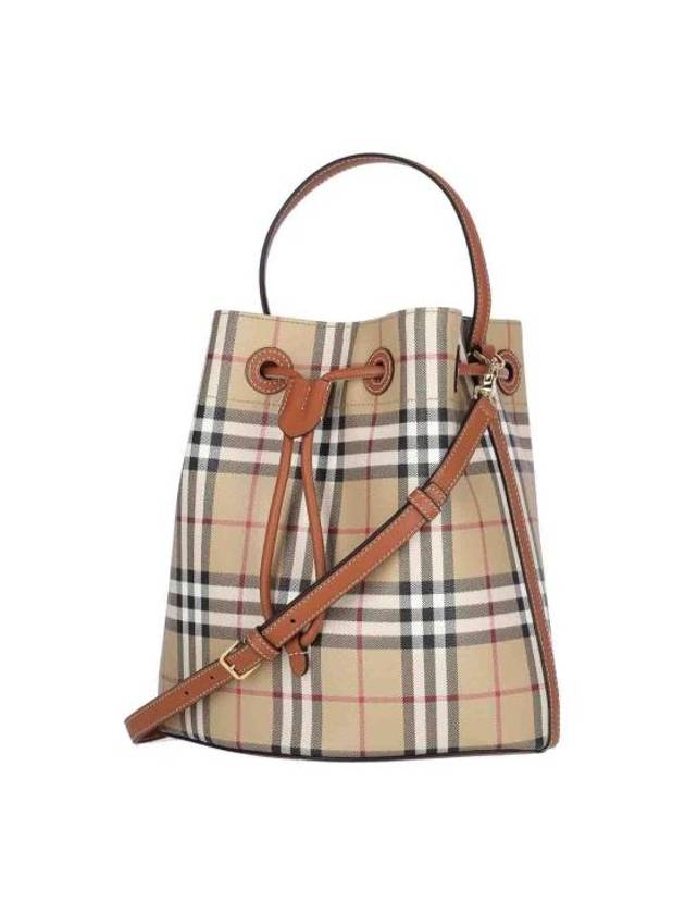 Vintage Check Bucket Bag Beige - BURBERRY - BALAAN 3