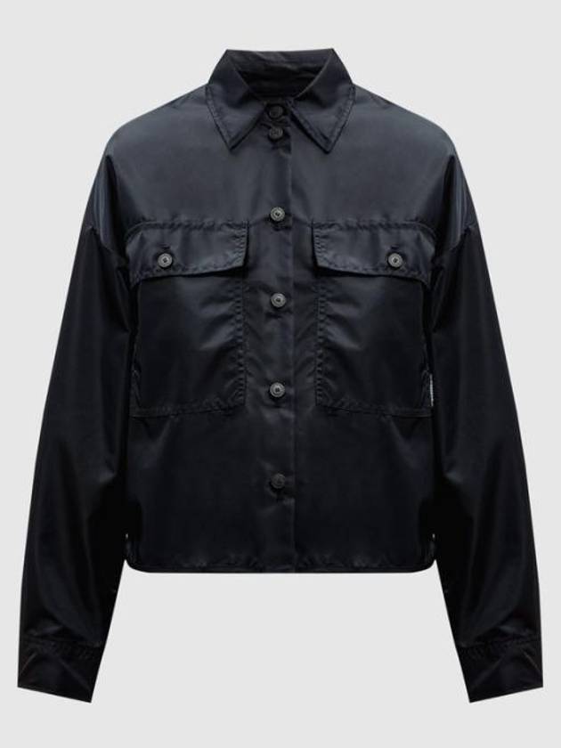 Cremona Water Repellent Crop Shirt Navy - MAX MARA - BALAAN 2