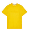 Men's Logo Short Sleeve T-Shirt Yellow - STONE ISLAND - BALAAN 1