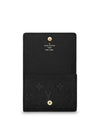 Monogram Embossed Leather Business Card Wallet Black - LOUIS VUITTON - BALAAN 4