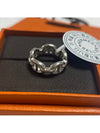 Small Chaine D'Ancre Enchainee Ring Silver - HERMES - BALAAN 2