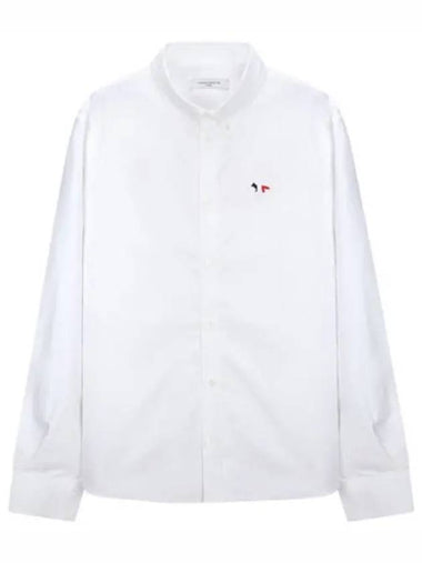 tricolor fox patch classic shirt - MAISON KITSUNE - BALAAN 1