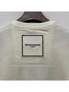 Square Back Logo Short Sleeve T-Shirt Ivory - WOOYOUNGMI - BALAAN 7