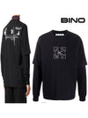 Men's Long Sleeve T-Shirt OMAB022E - OFF WHITE - BALAAN 1