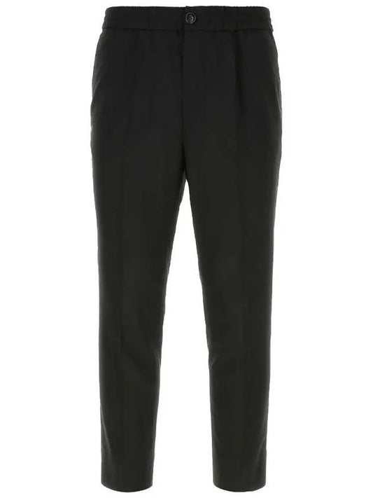 Banding Cropped Straight Pants Black - AMI - BALAAN 2