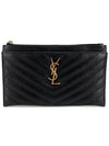 Matelasse gold monogram bill pouch - SAINT LAURENT - BALAAN 2