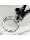 Intrecciato Leather Key Holder Black - BOTTEGA VENETA - BALAAN 9