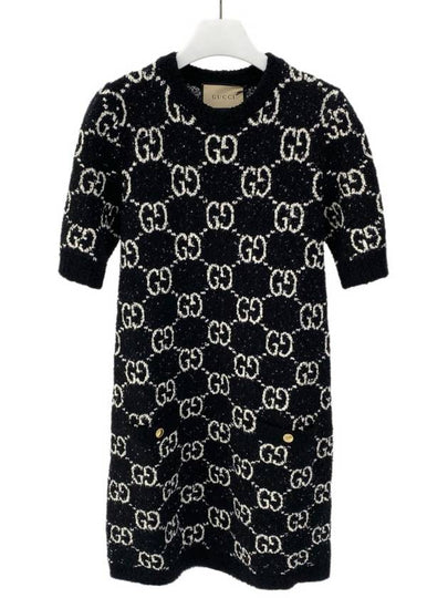 GG Jacquard Short Dress Black - GUCCI - BALAAN 2