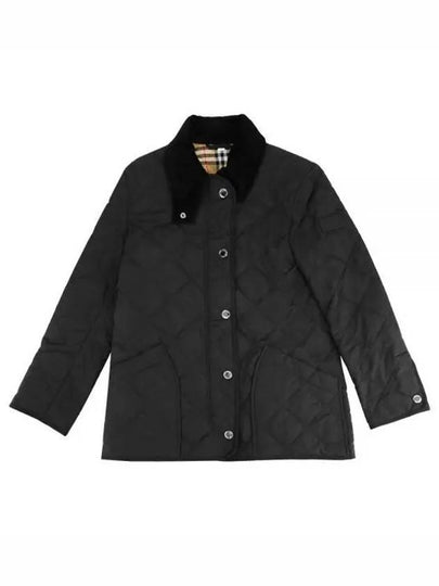 Diamond Quilted Thermoregulated Barn Jacket Black - BURBERRY - BALAAN 2