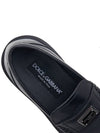 Metal Logo Tag Leather Loafers Black - DOLCE&GABBANA - BALAAN 8